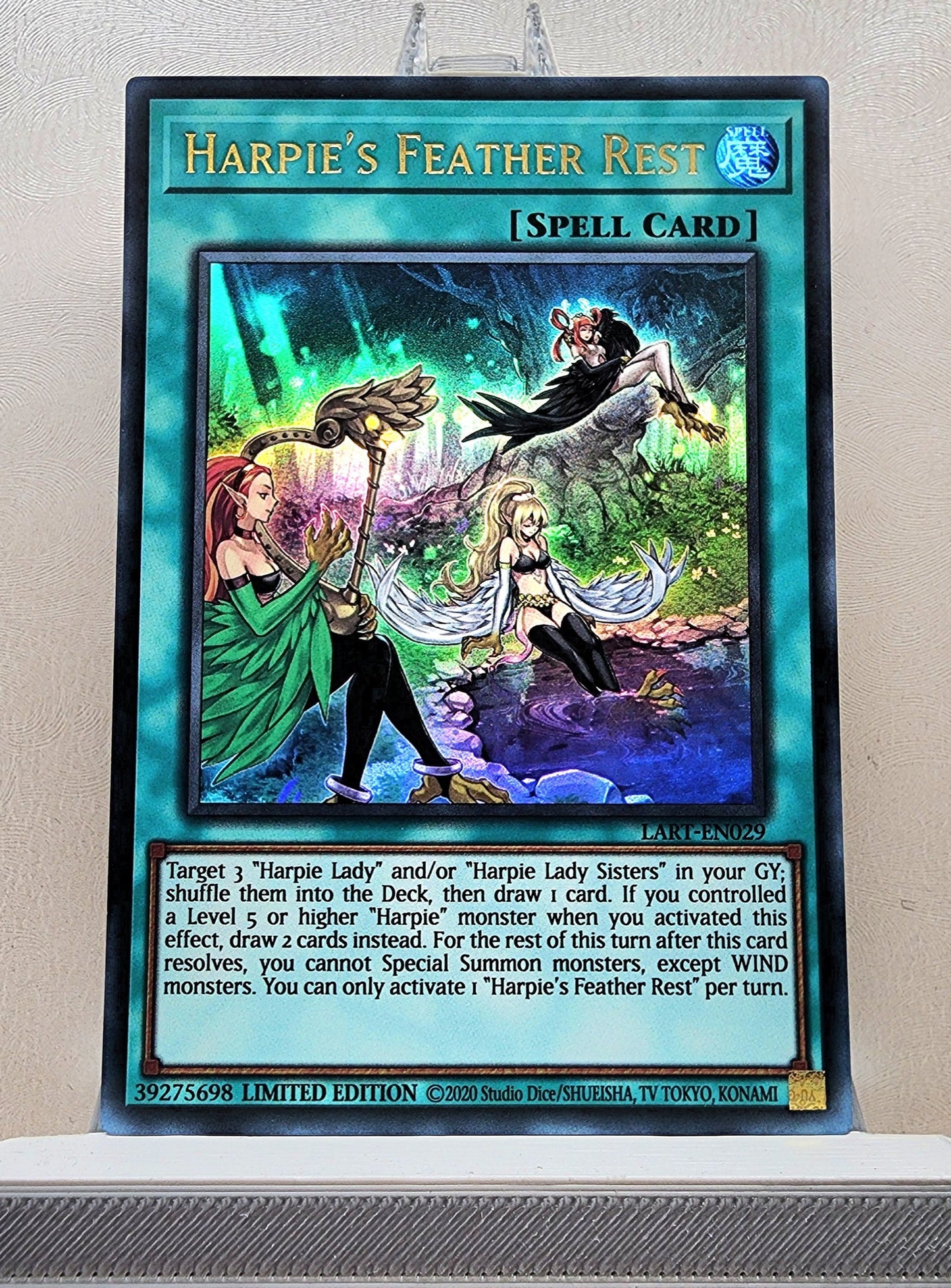 Yugioh! 1x Harpie's Feather Rest (LART - Ultra Rare) Limited Edition