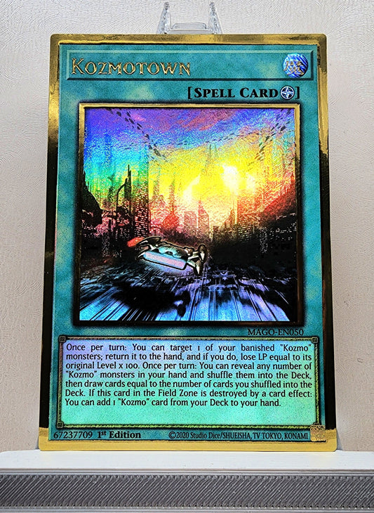 Yugioh! 1x Kozmotown (MAGO - Premium Gold Rare) 1st Edition