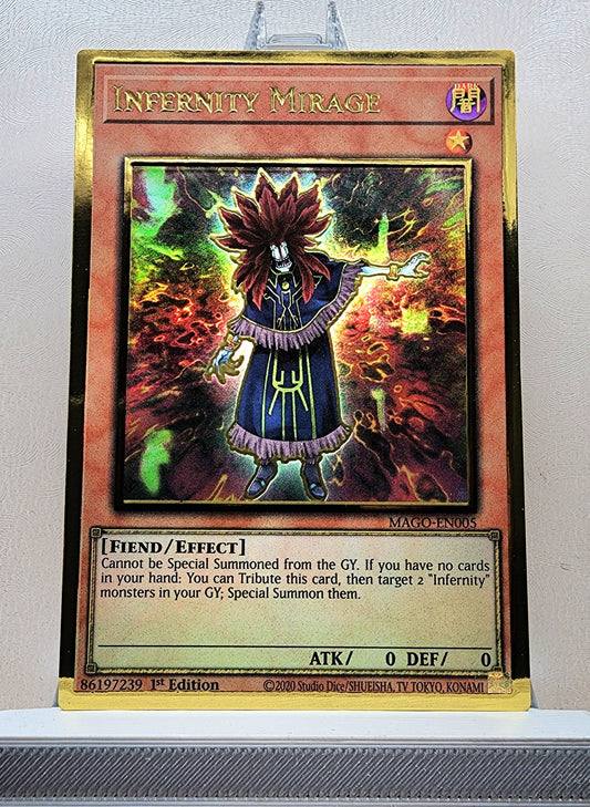 Yugioh! 1x Infernity Mirage (MAGO - Premium Gold Rare) 1st Edition