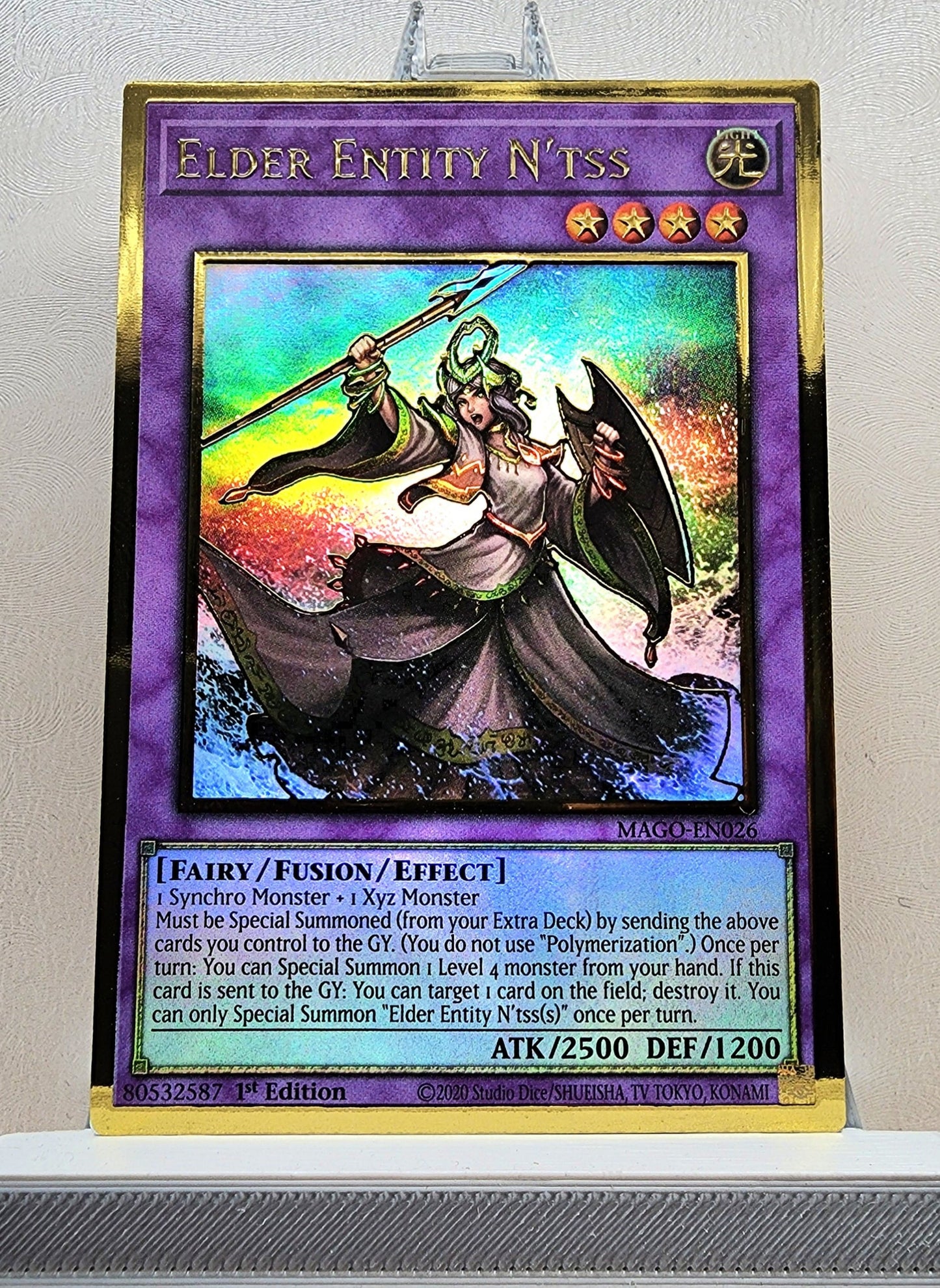 Yugioh! 1x Elder Entity N'Tss (MAGO - Premium Gold Rare) 1st Edition