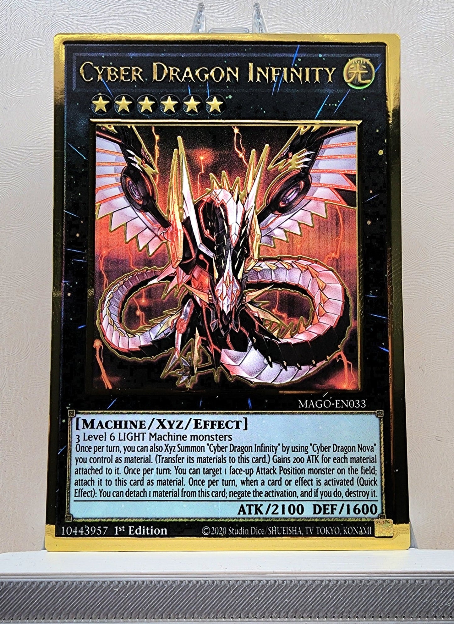 Yugioh! 1x Cyber Dragon Infinity (MAGO - Premium Gold Rare) 1st Edition