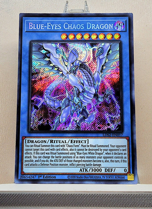 Yugioh! 1x Blue-Eyes Chaos Dragon (LDS2 - Secret Rare) 1st Edition