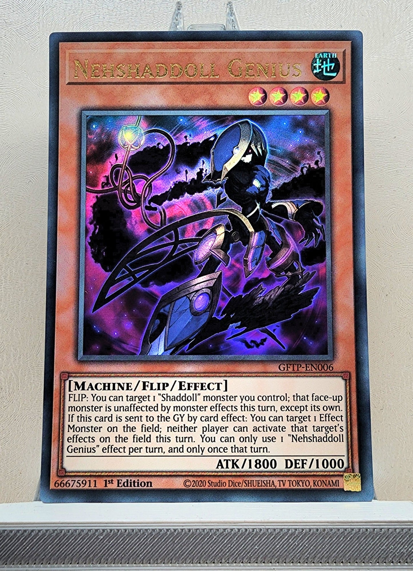 Yugioh! 1x Nehshaddoll Genius (GFTP - Ultra Rare) 1st Edition