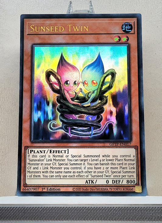 Yugioh! 1x Sunseed Twin (GFTP - Ultra Rare) 1st Edition