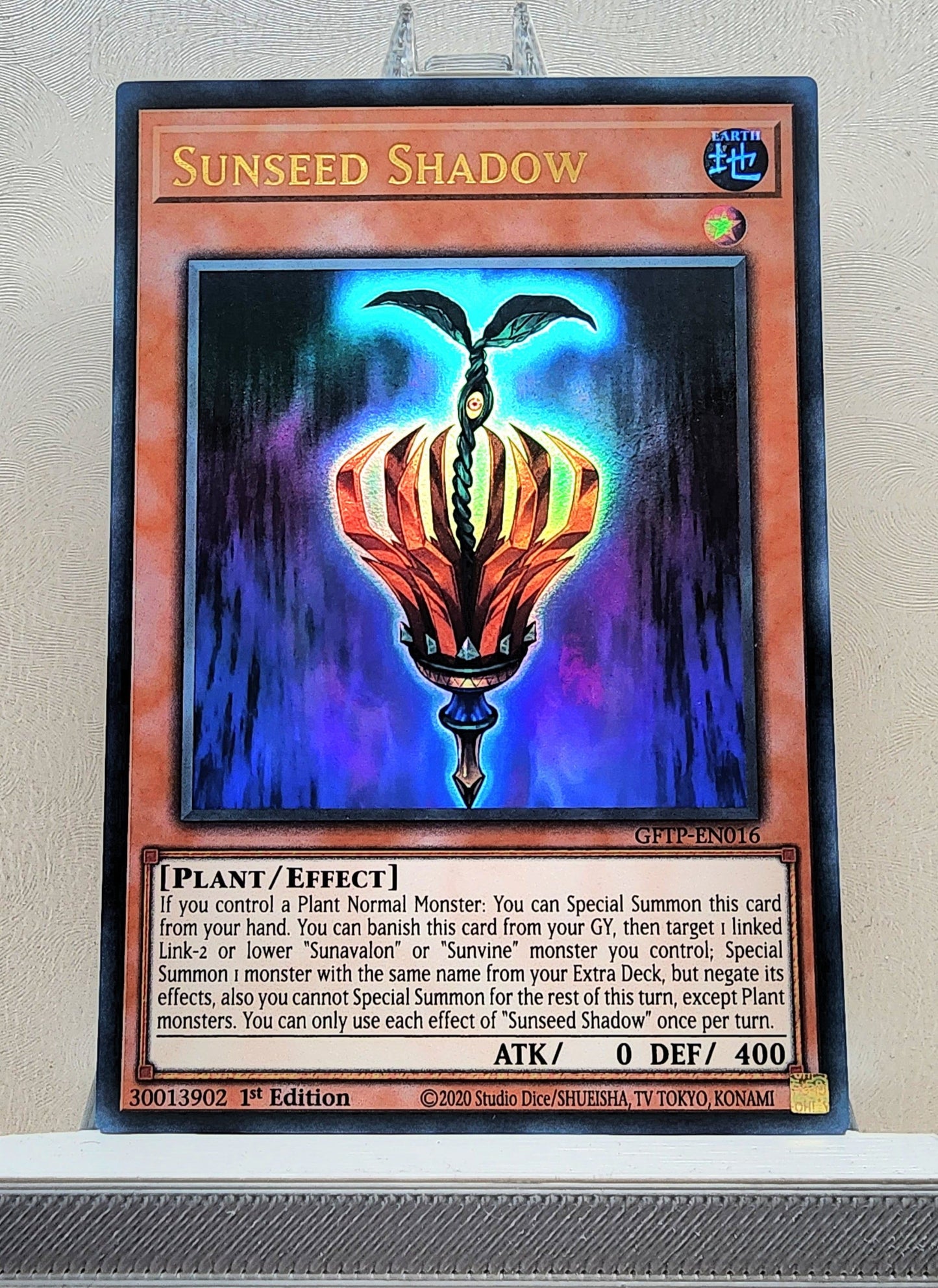 Yugioh! 1x Sunseed Shadow (GFTP - Ultra Rare) 1st Edition