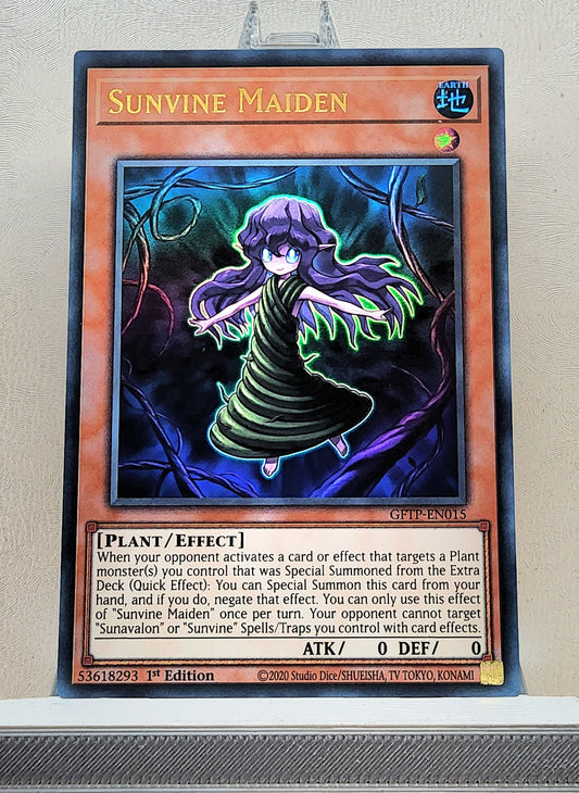 Yugioh! 1x Sunvine Maiden (GFTP - Ultra Rare) 1st Edition