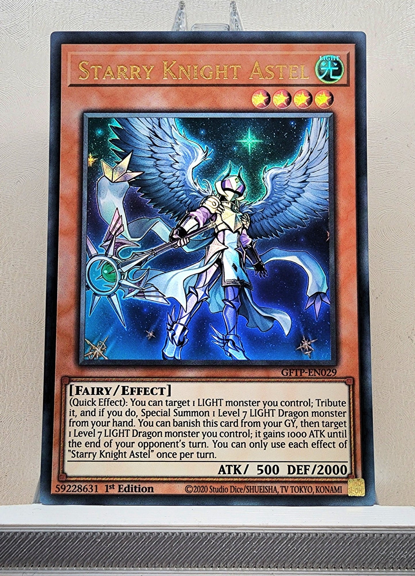 Yugioh! 1x Starry Knight Astel (GFTP - Ultra Rare) 1st Edition