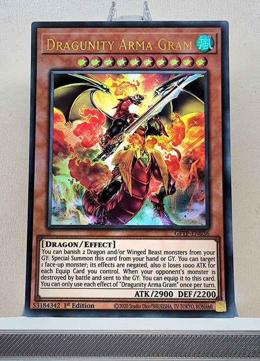 Yugioh! 1x Dragunity Arma Gram (GFTP - Ultra Rare) 1st Edition