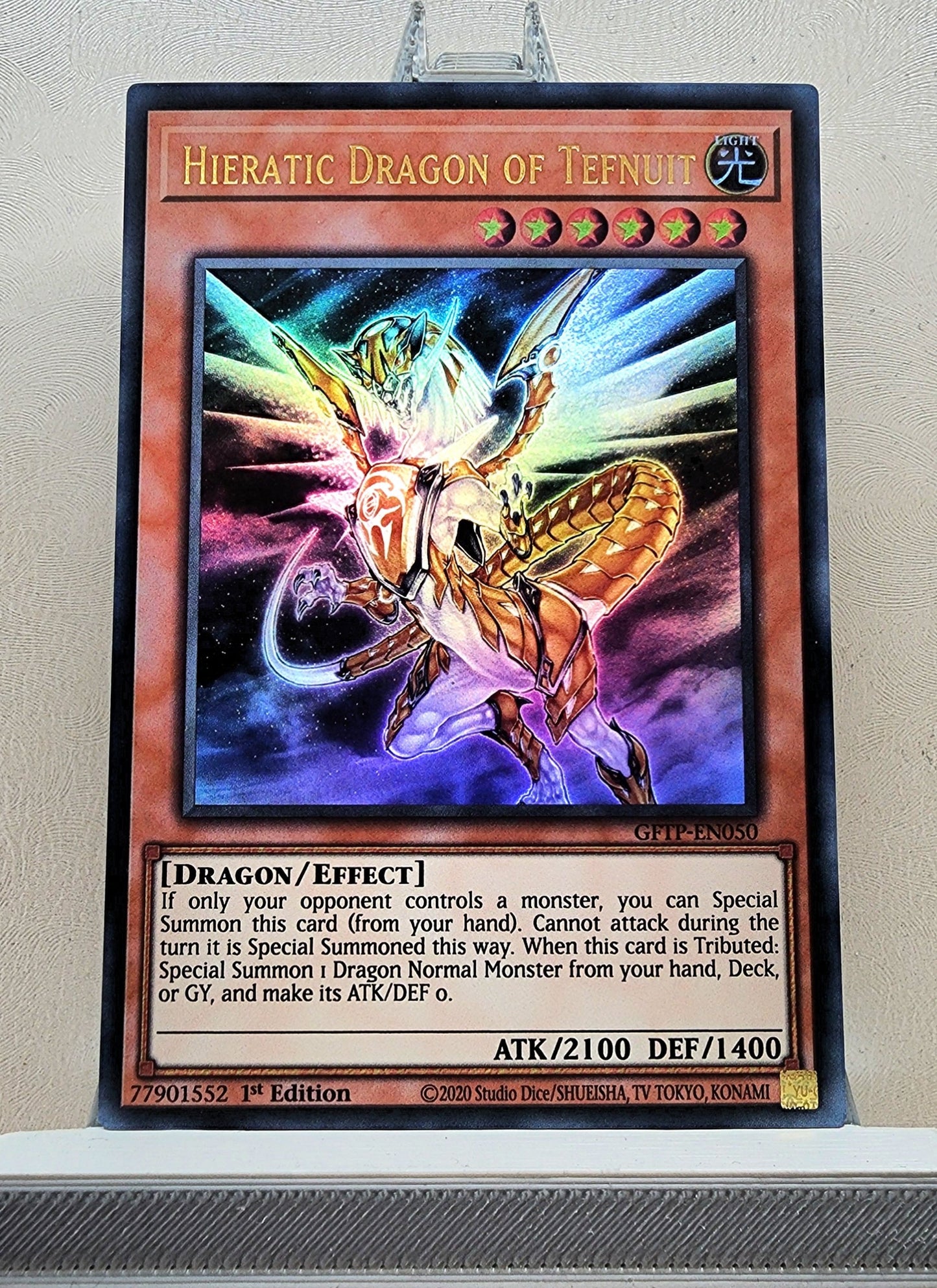 Yugioh! 1x Hieratic Dragon of Tefnuit (GFTP - Ultra Rare) 1st Edition