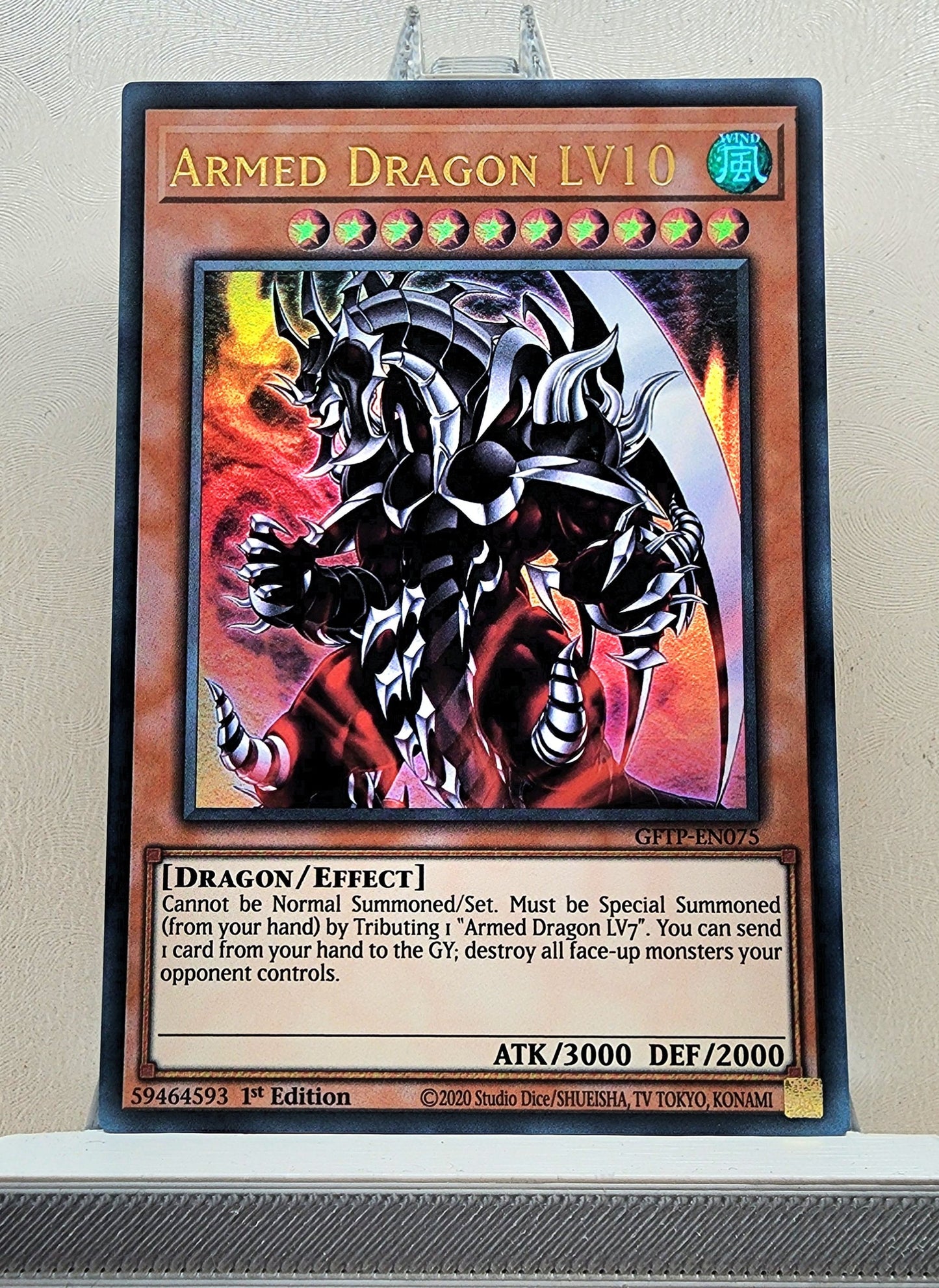 Yugioh! 1x Armed Dragon LV10 (GFTP - Ultra Rare) 1st Edition