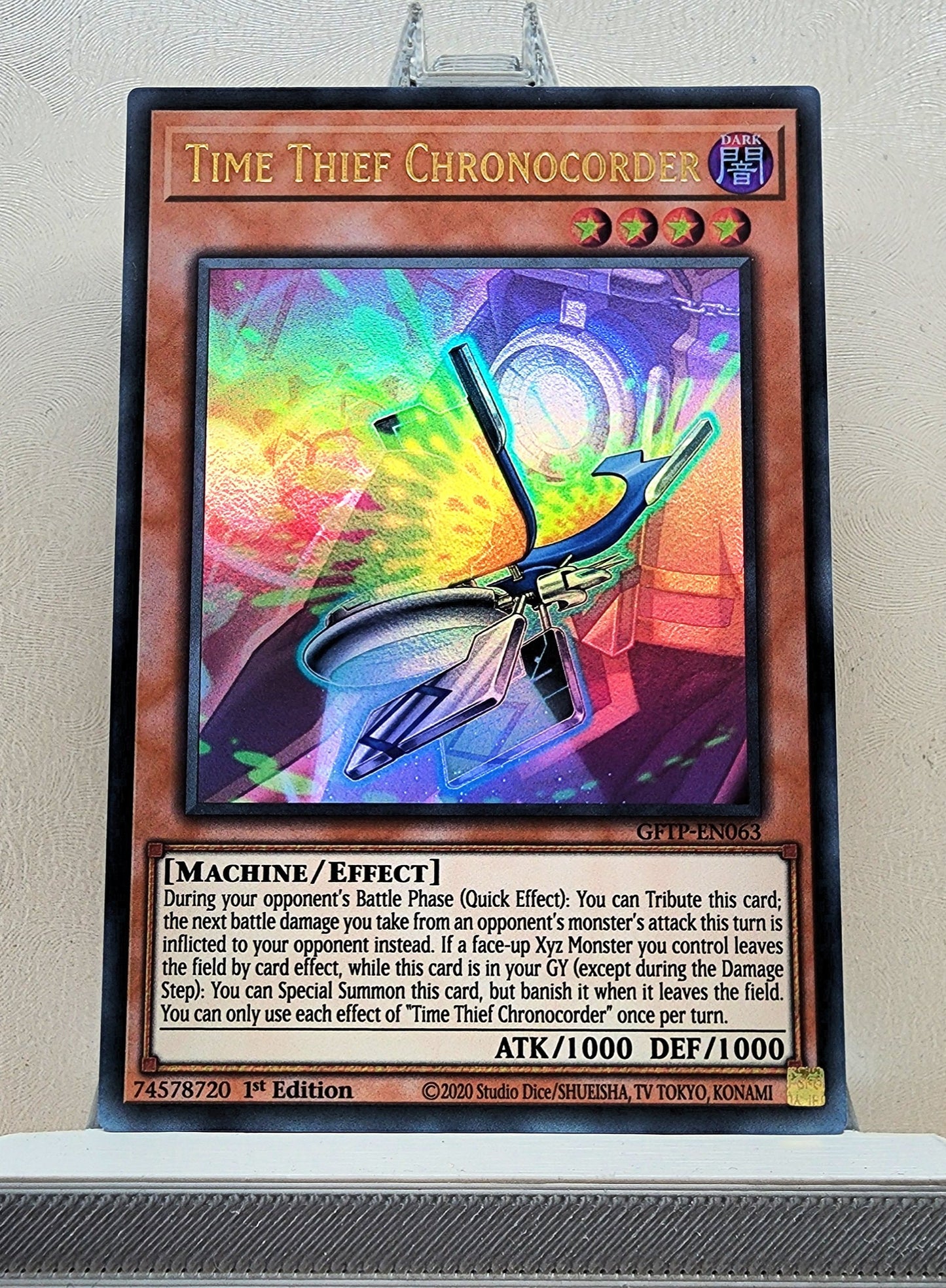 Yugioh! 1x Time Thief Chronocorder (GFTP - Ultra Rare) 1st Edition