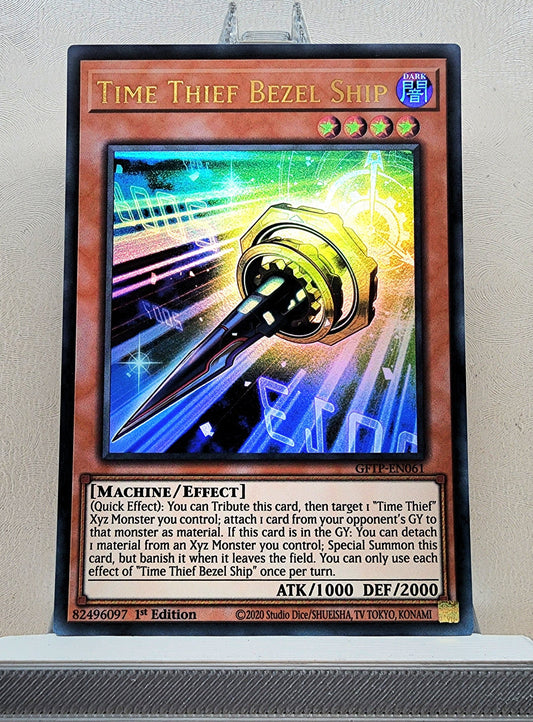 Yugioh! 1x Time Thief Bezel Ship (GFTP - Ultra Rare) 1st Edition