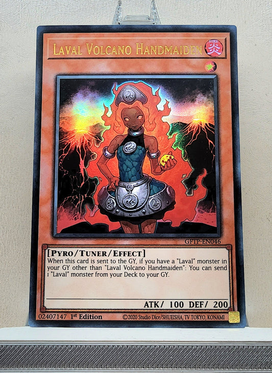 Yugioh! 1x Laval Volcano Handmaiden (GFTP - Ultra Rare) 1st Edition