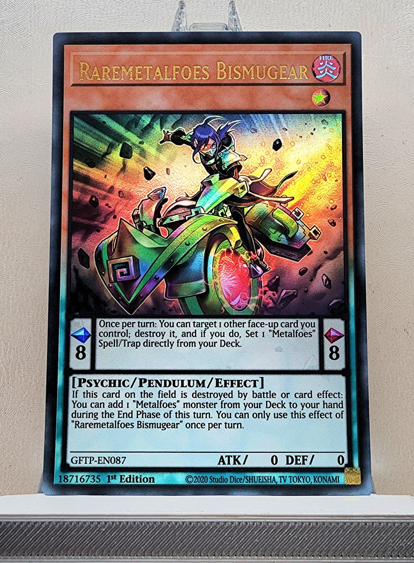 Yugioh! 1x Raremetalfoes Bismugear (GFTP - Ultra Rare) 1st Edition