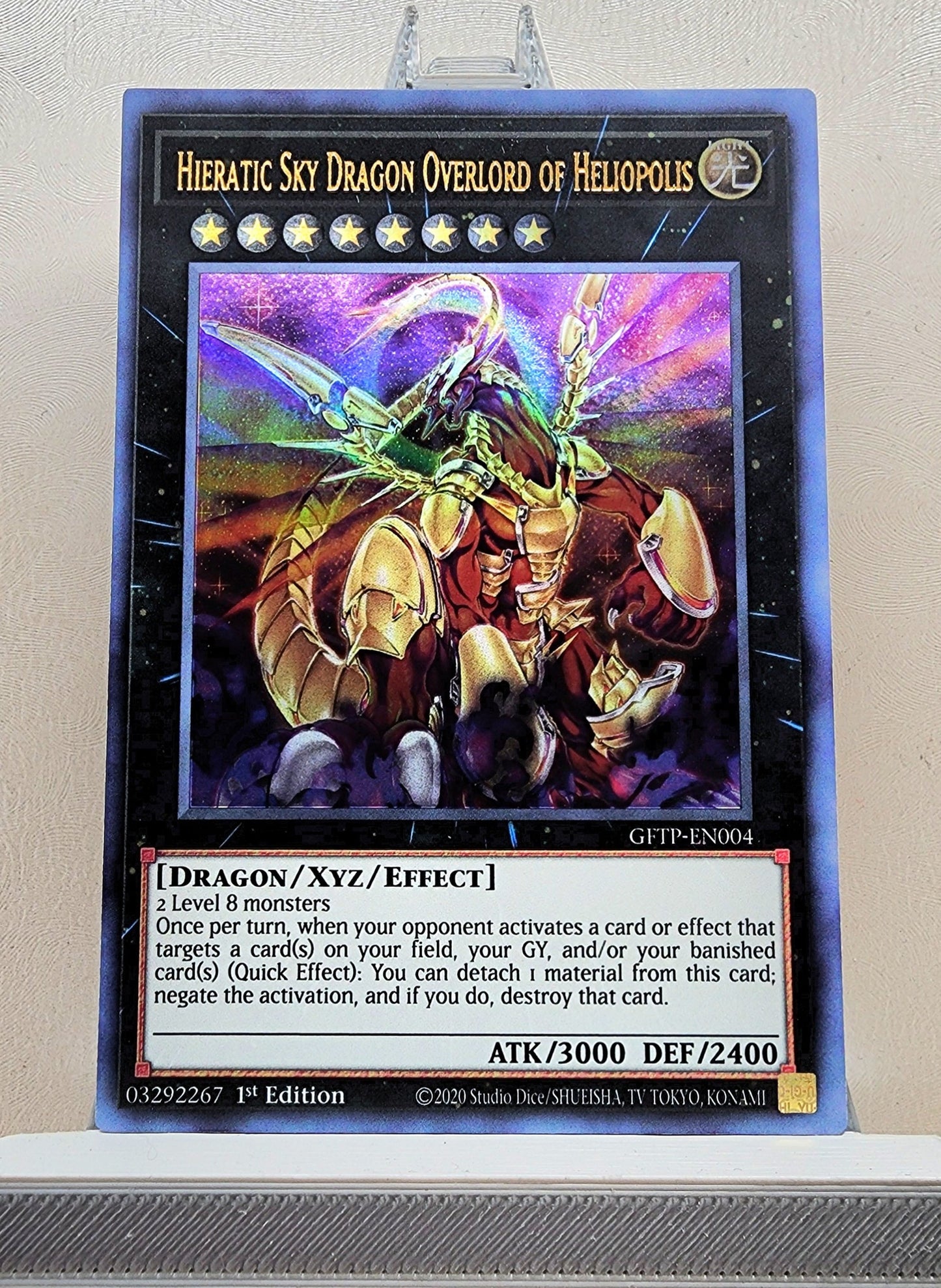 Yugioh! 1x Hieratic Sky Dragon Overlord of Heliopolis (GFTP - Ultra Rare) 1st Edition