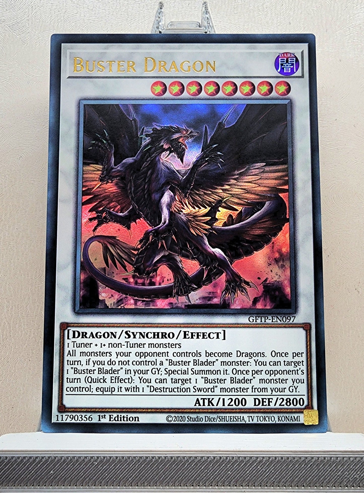 Yugioh! 1x Buster Dragon (GFTP - Ultra Rare) 1st Edition