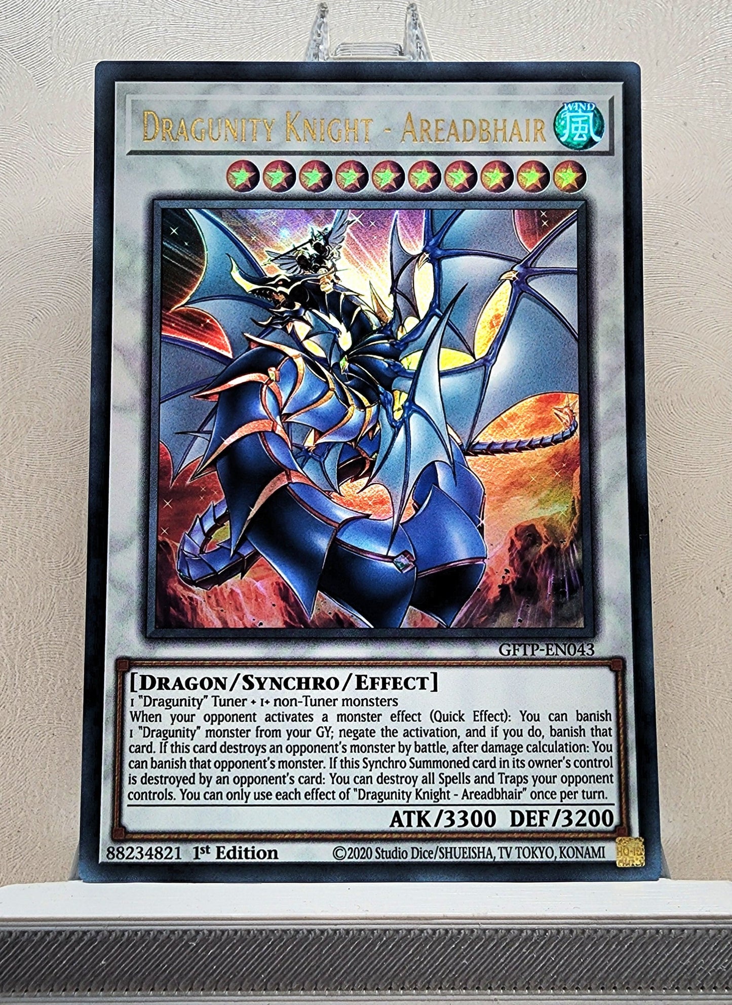 Yugioh! 1x Dragunity Knight - Areadbhair (GFTP - Ultra Rare) 1st Edition