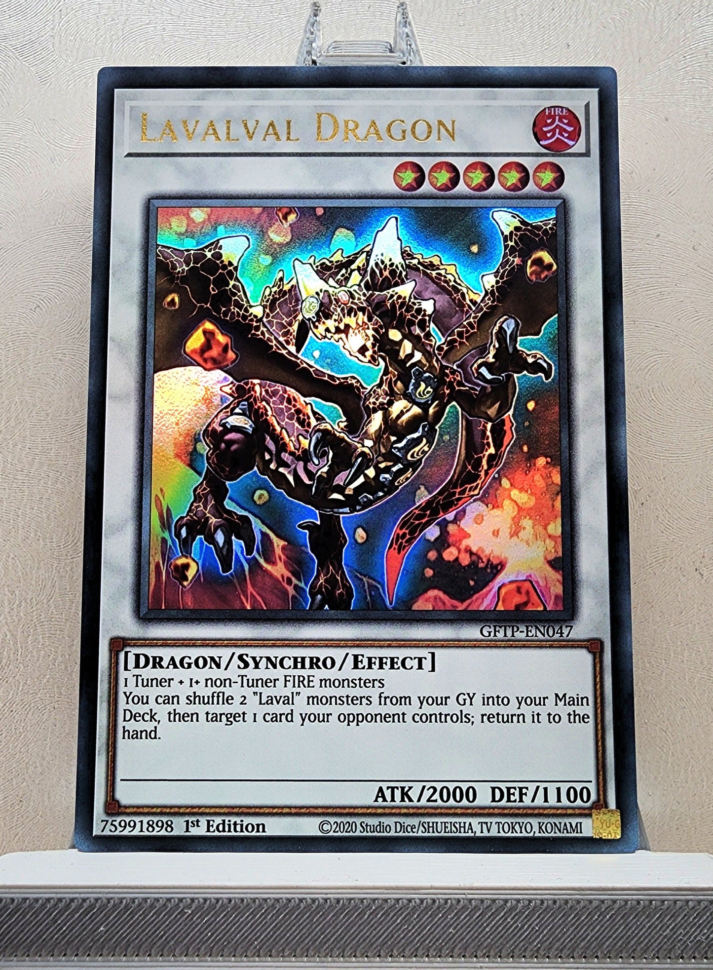 Yugioh! 1x Lavalval Dragon (GFTP - Ultra Rare) 1st Edition