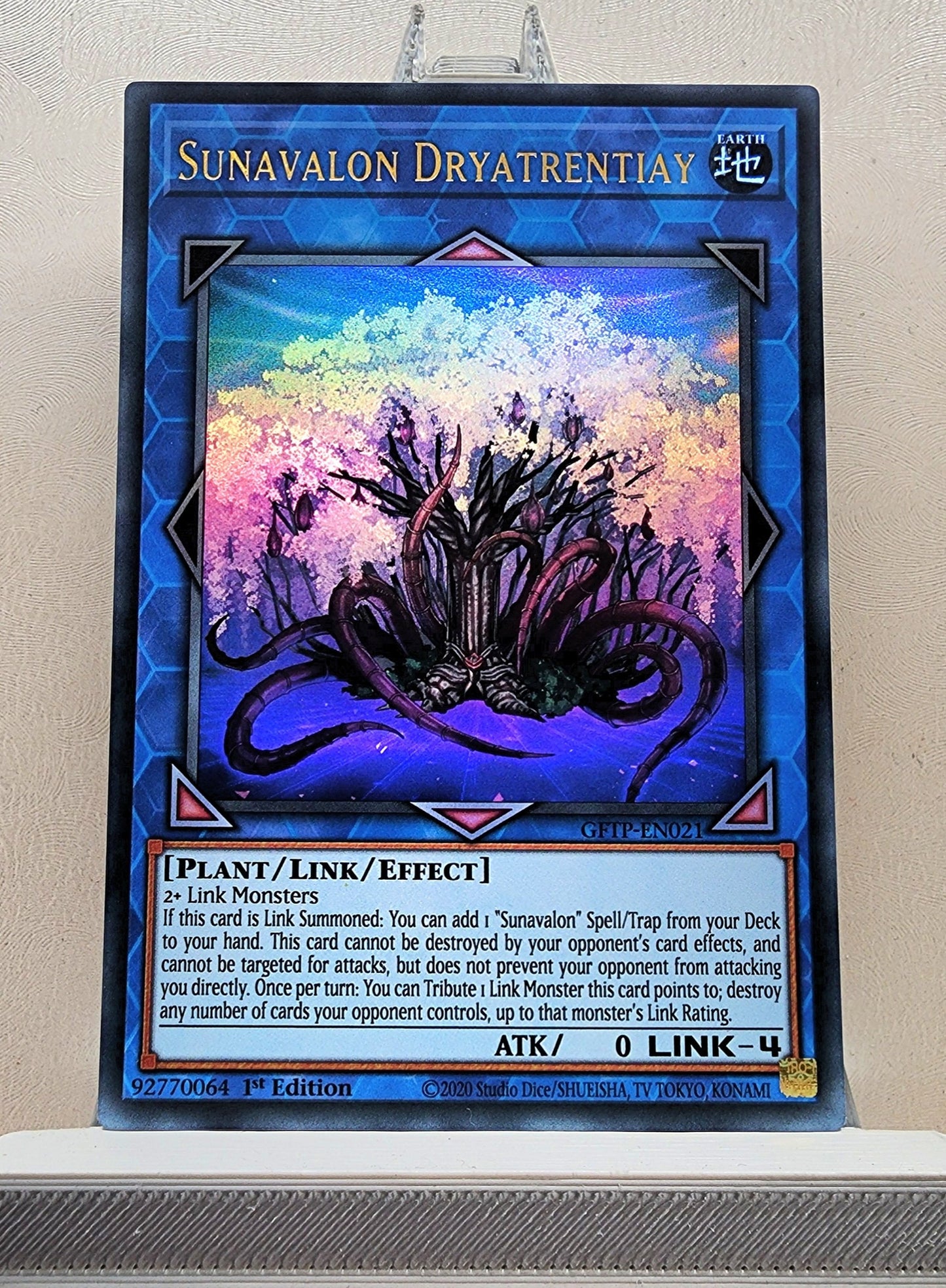 Yugioh! 1x Sunavalon Dryatrentiay (GFTP - Ultra Rare) 1st Edition