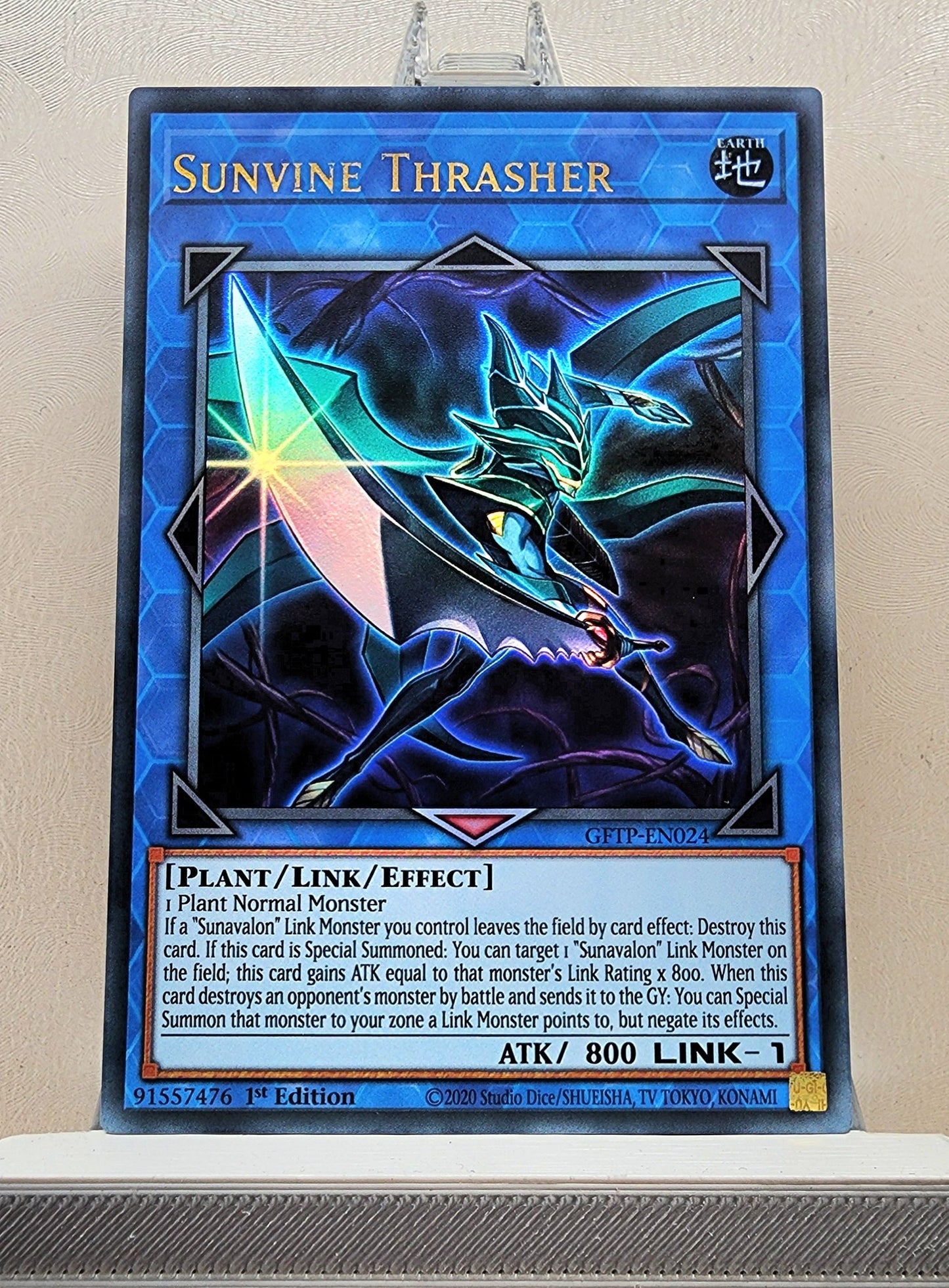 Yugioh! 1x Sunvine Thrasher (GFTP - Ultra Rare) 1st Edition