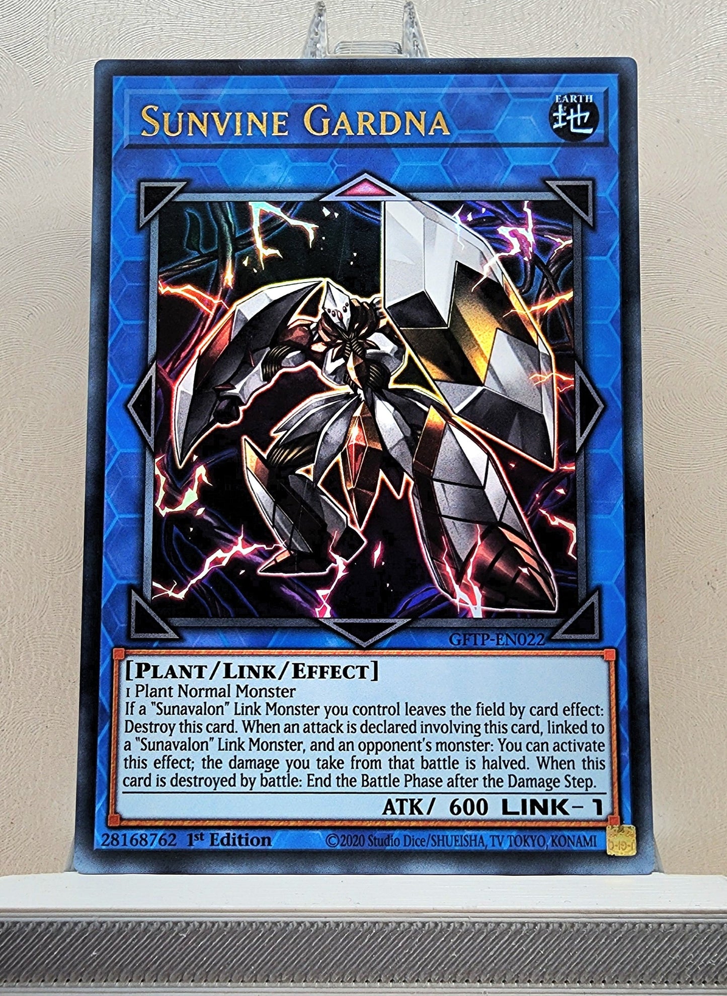 Yugioh! 1x Sunvine Gardna (GFTP - Ultra Rare) 1st Edition