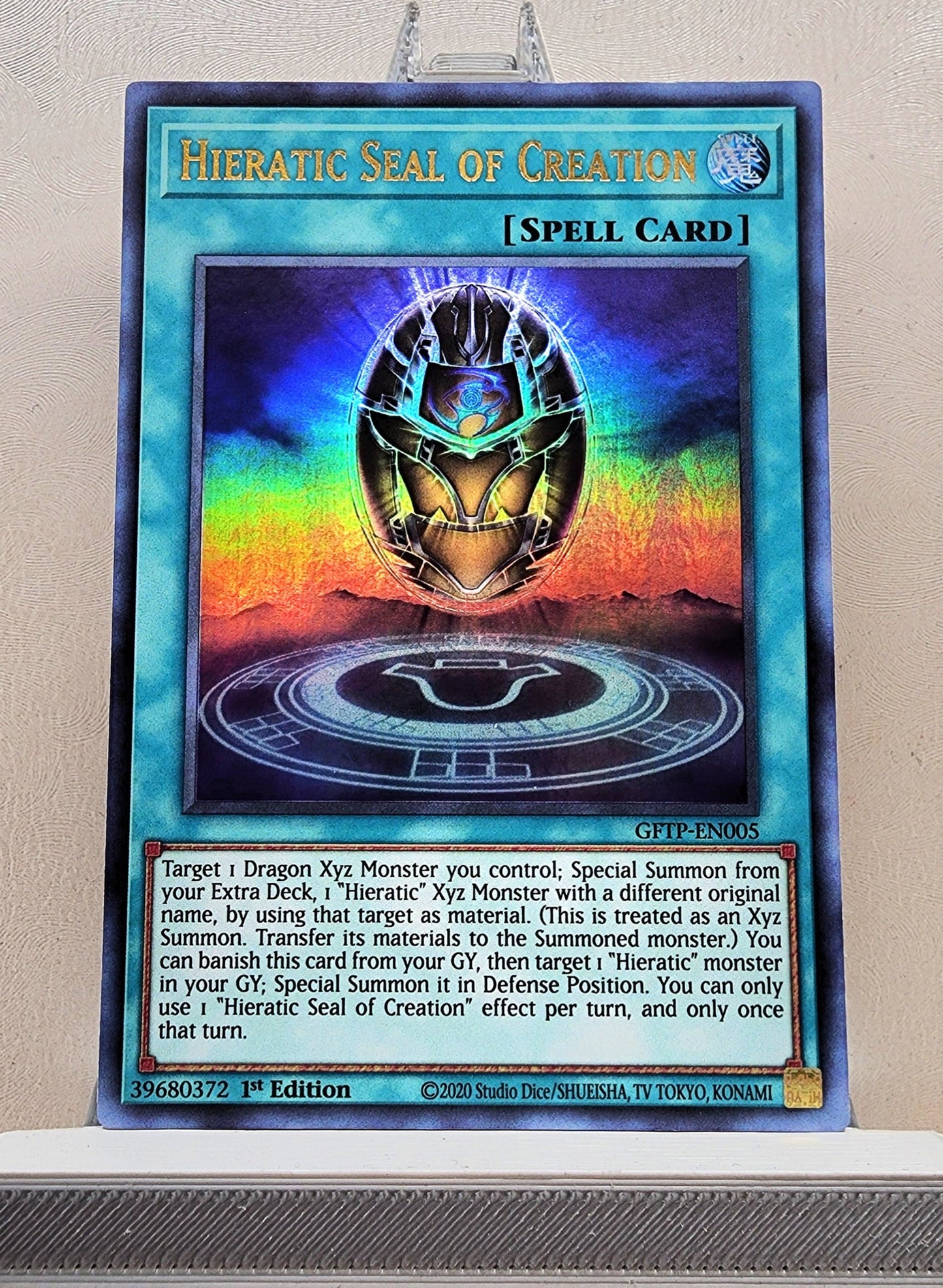 Yugioh! 1x Hieratic Seal of Creation (GFTP - Ultra Rare) 1st Edition