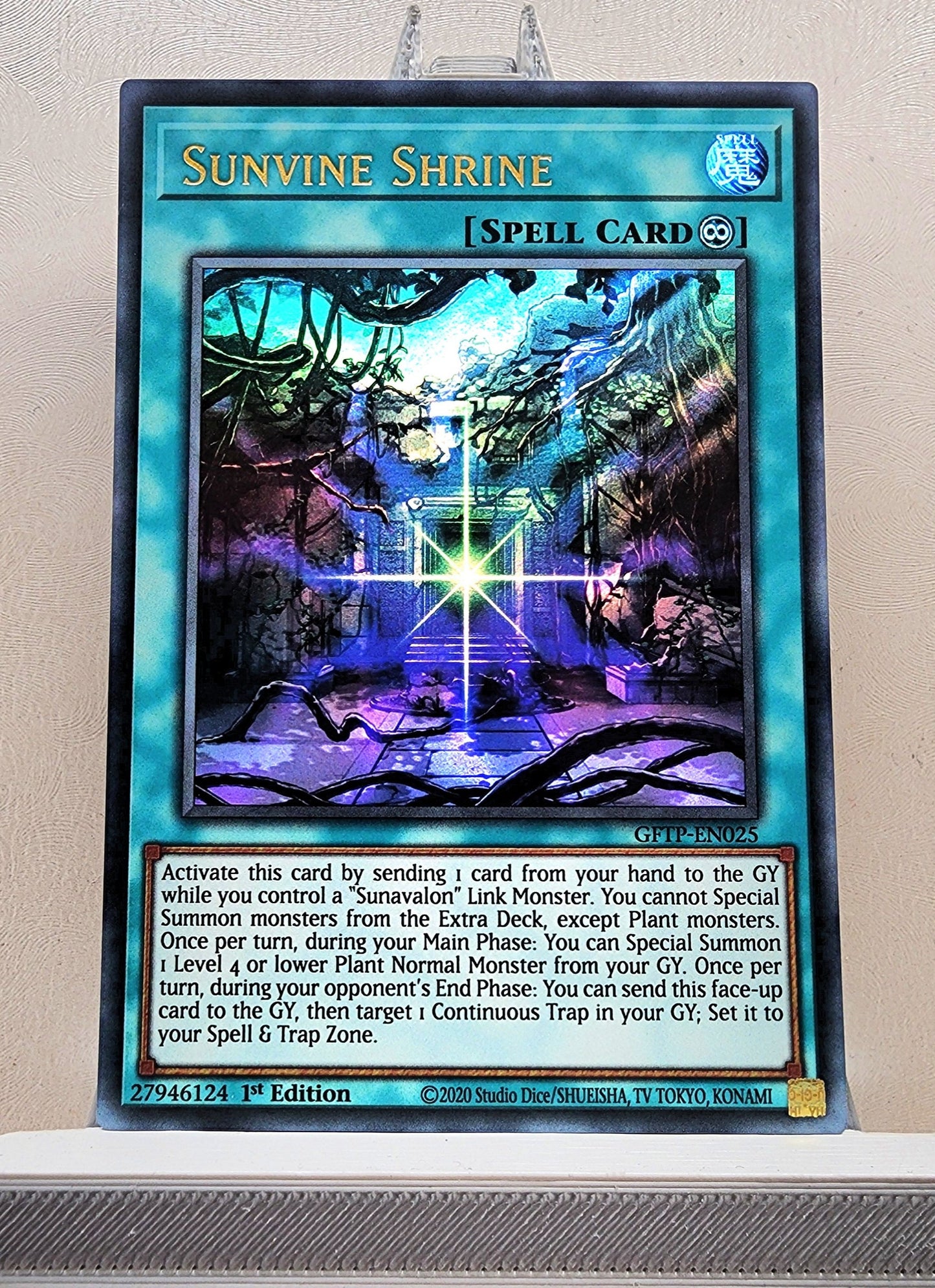 Yugioh! 1x Sunvine Shrine (GFTP - Ultra Rare) 1st Edition