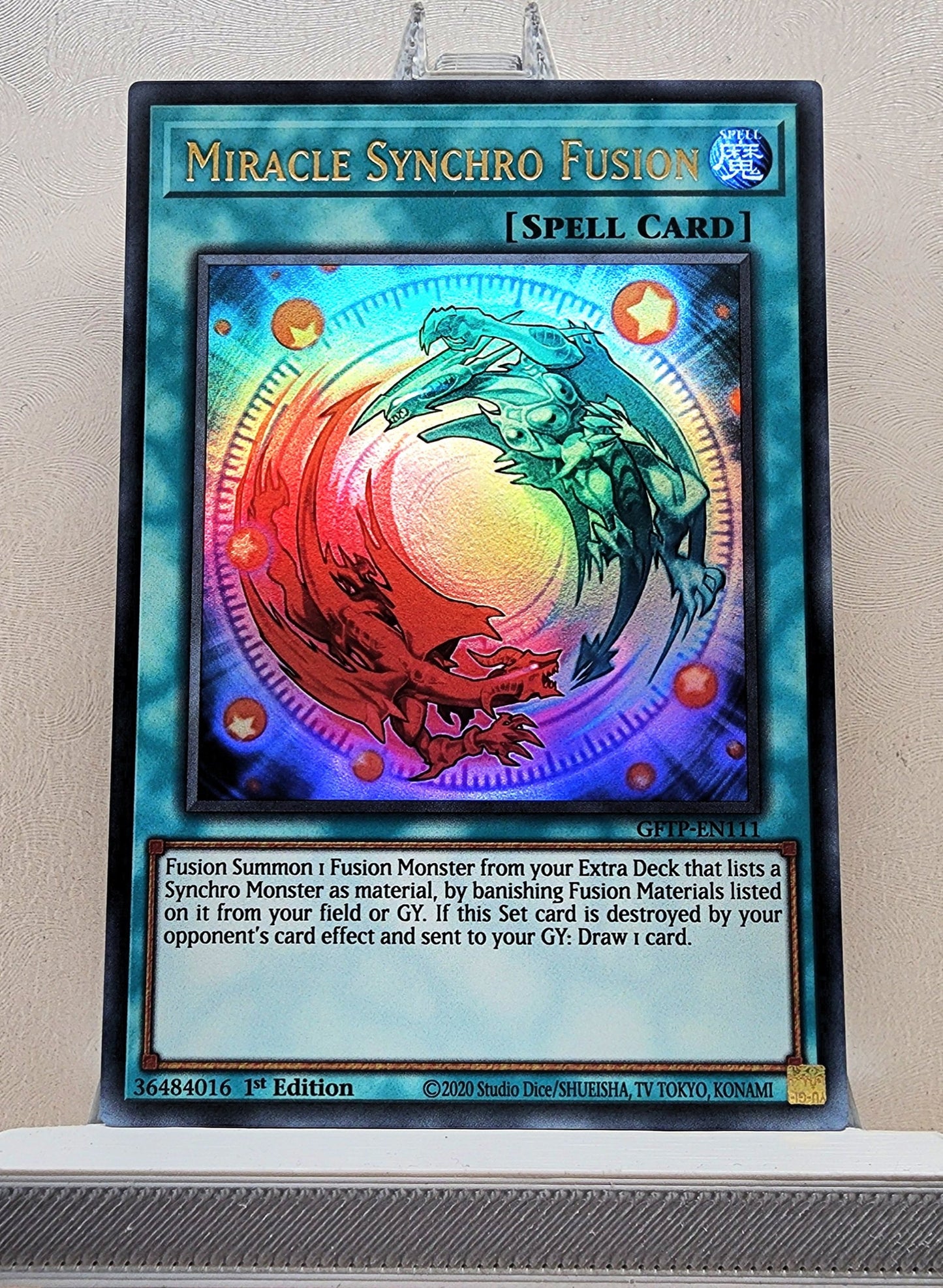 Yugioh! 1x Miracle Synchro Fusion (GFTP - Ultra Rare) 1st Edition