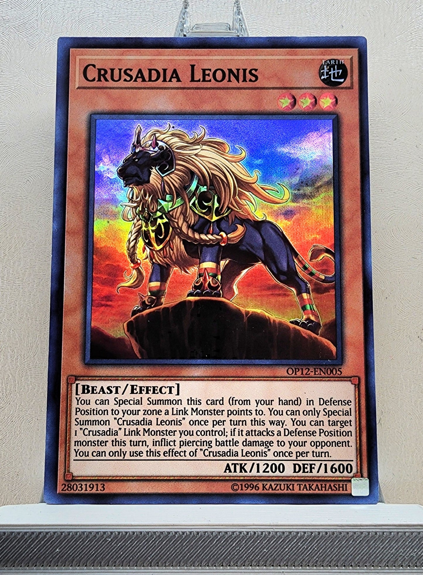 Yugioh! 1x Crusadia Leonis (OP12 - Super Rare) Unli Edition