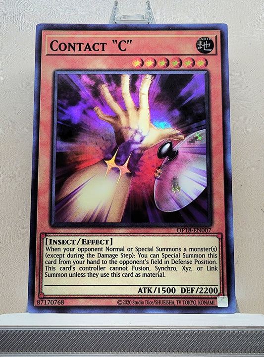 Yugioh! 1x Contact C (OP18 - Super Rare) Unli Edition