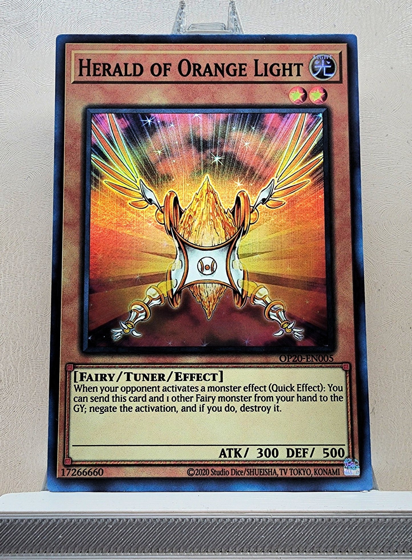 Yugioh! 1x Herald of Orange Light (OP20 - Super Rare) Unli Edition