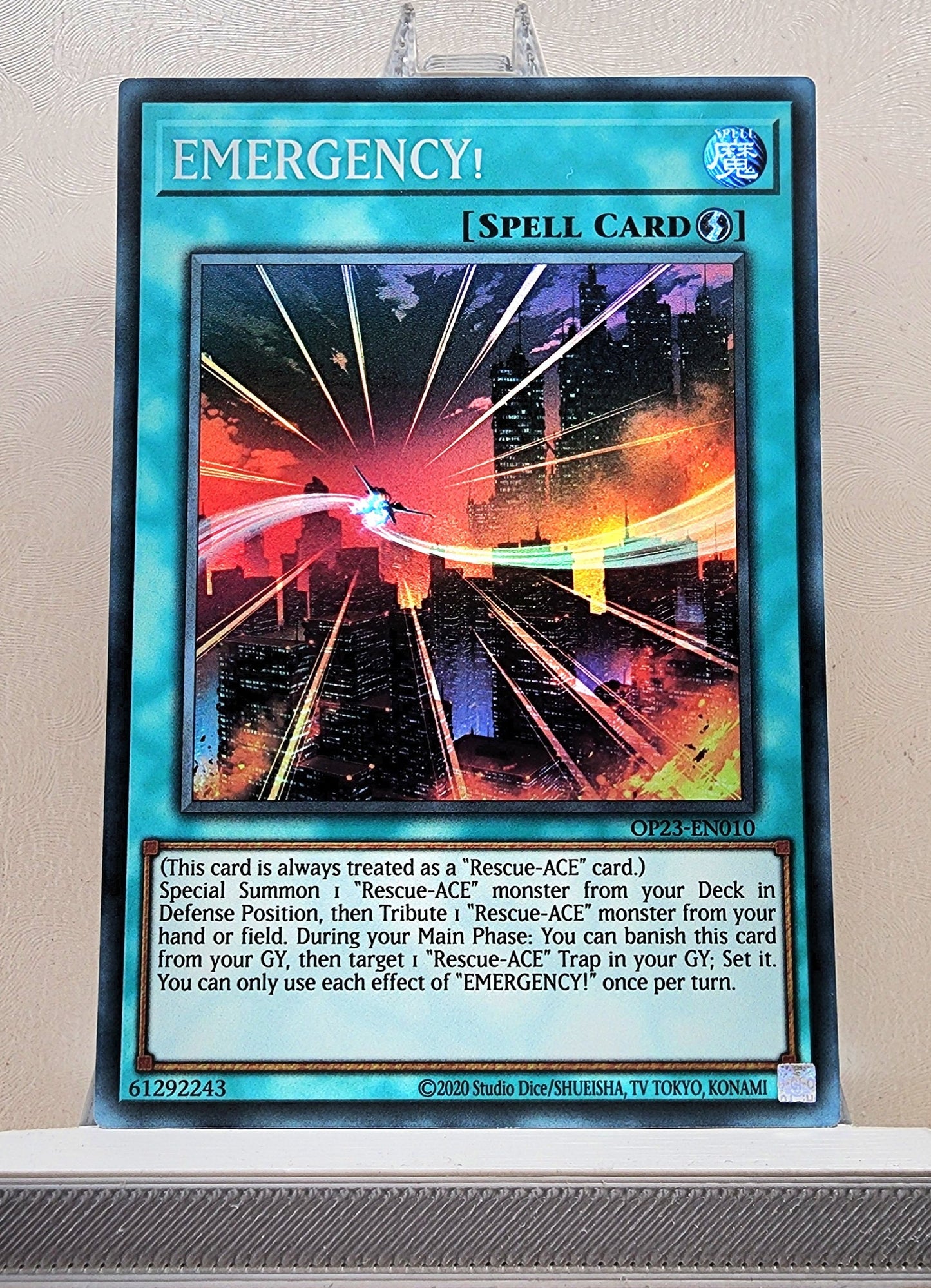 Yugioh! 1x EMERGENCY (OP23 - Super Rare) Unli Edition