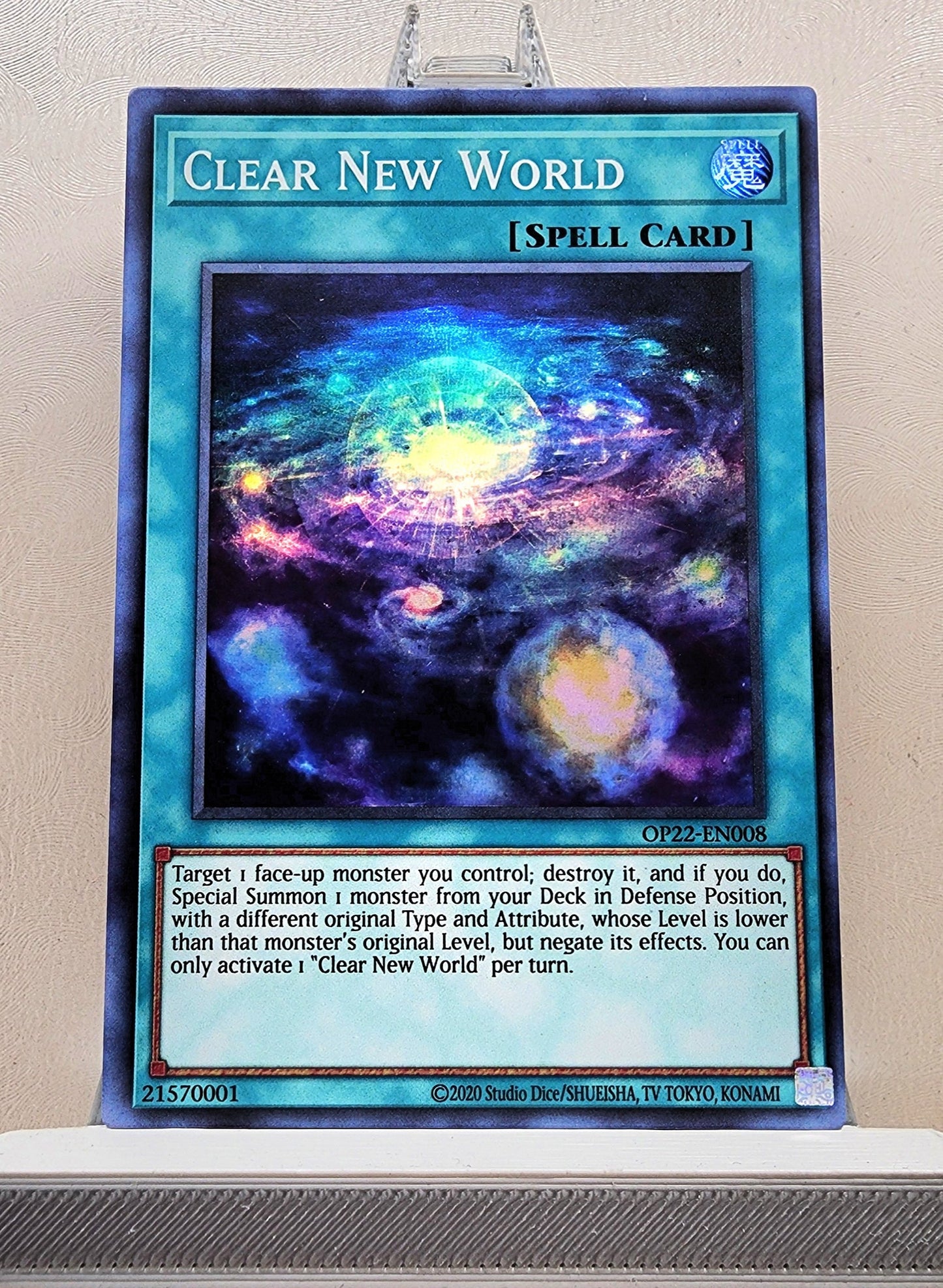 Yugioh! 1x Clear New World (OP22 - Super Rare) Unli Edition