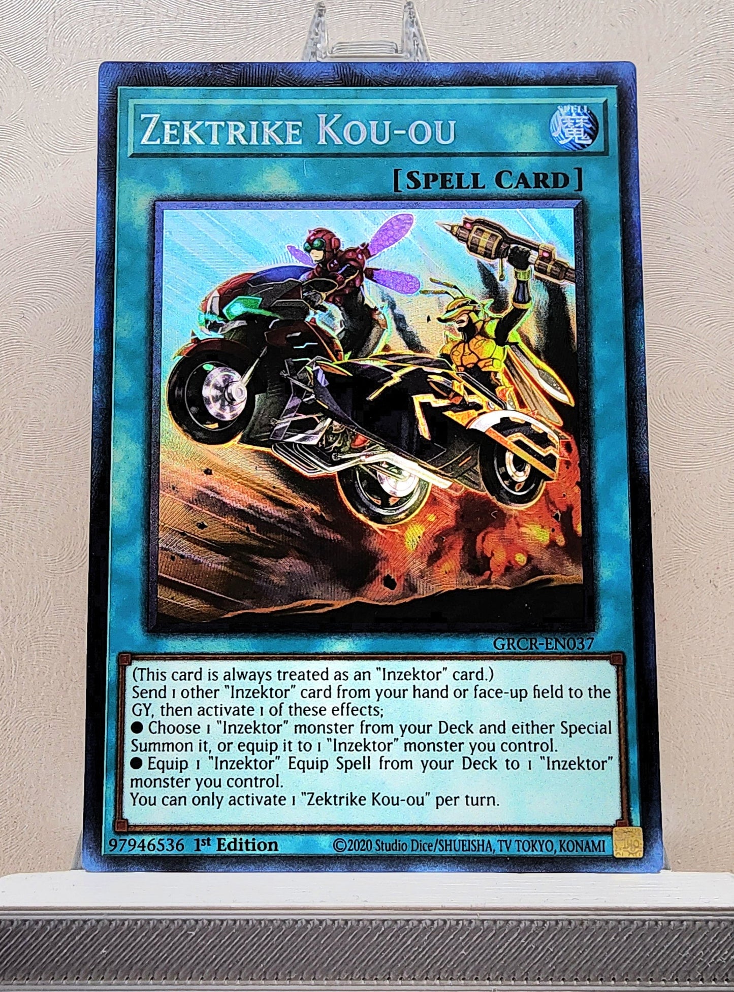 Yugioh! 1x Zektrike Kou-ou (GRCR - Collectors Rare) 1st Edition