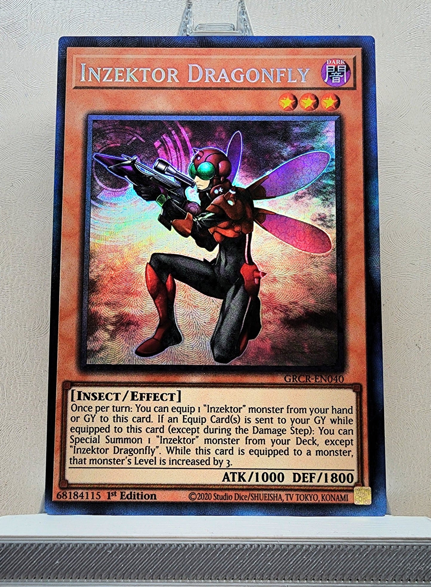 Yugioh! 1x Inzektor Dragonfly (GRCR - Collectors Rare) 1st Edition