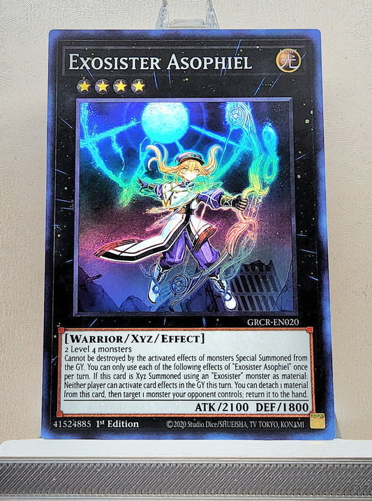 Yugioh! 1x Exosister Asophiel (GRCR - Super Rare) 1st Edition