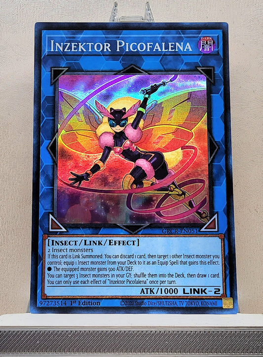 Yugioh! 1x Inzektor Picofalena (GRCR - Super Rare) 1st Edition