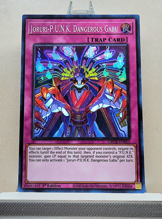 Yugioh! 1x Joruri-P.U.N.K. Dangerous Gabu (GRCR - Super Rare) 1st Edition