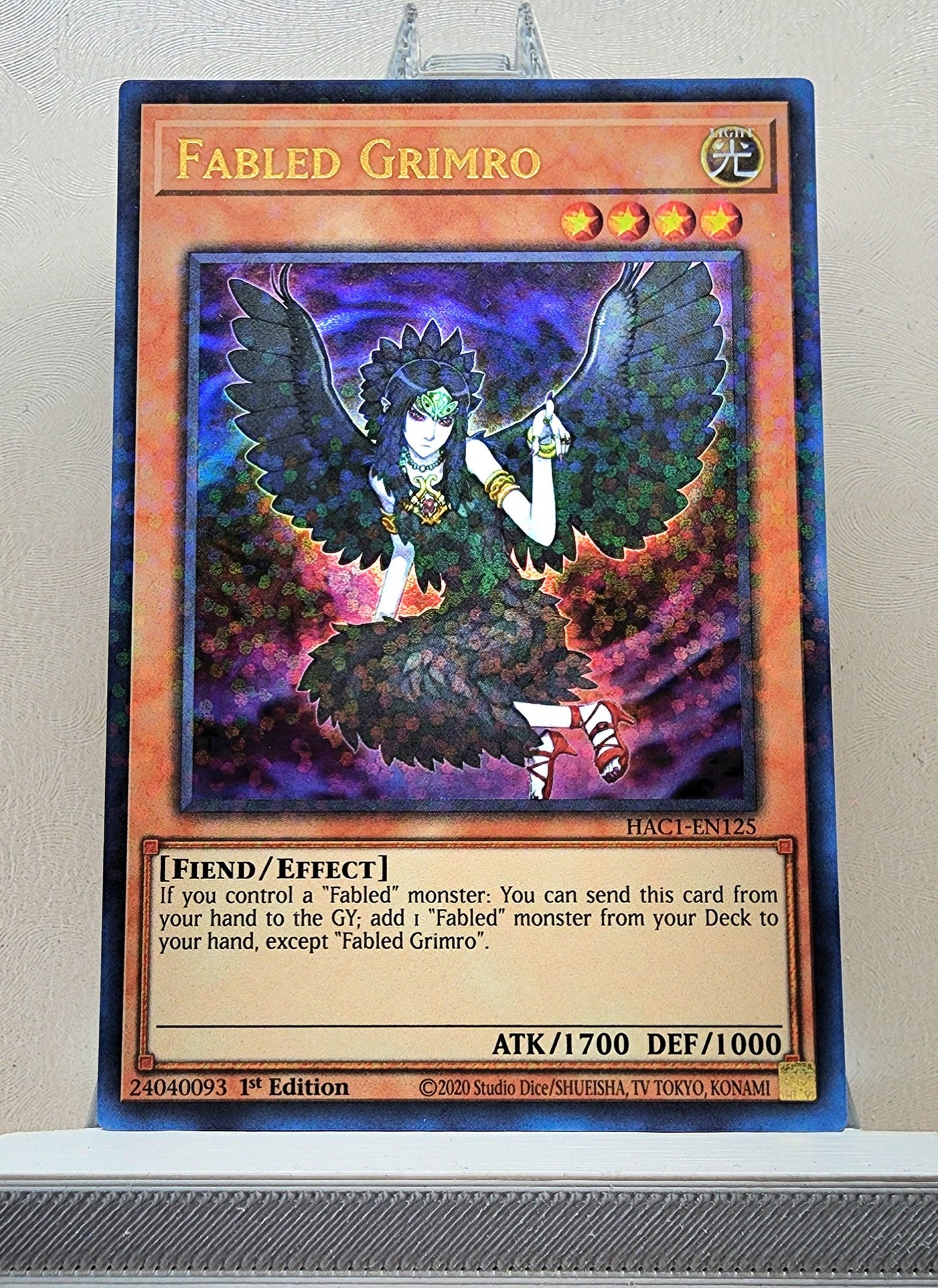 Yugioh! 1x Fabled Grimro (HAC1 - Duel Terminal Ultra Parallel Rare) 1st Edition