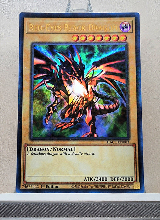 Yugioh! 1x Red-Eyes Black Dragon (HAC1 - Duel Terminal Ultra Parallel Rare) 1st Edition