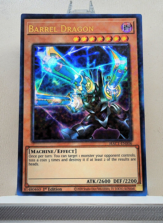 Yugioh! 1x Barrel Dragon (HAC1 - Duel Terminal Ultra Parallel Rare) 1st Edition