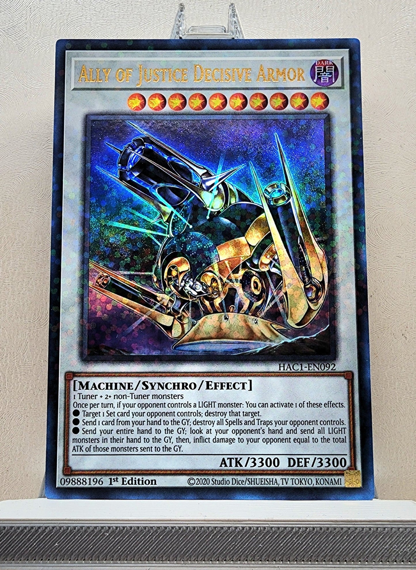 Yugioh! 1x Ally of Justice Decisive Armor (HAC1 - Duel Terminal Ultra Parallel Rare) 1st Edition