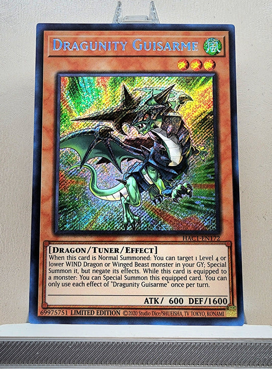 Yugioh! 1x Dragunity Guisarme (HAC1 - Secret Rare) Limited Edition