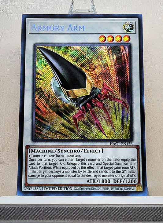 Yugioh! 1x Armory Arm (HAC1 - Secret Rare) Limited Edition