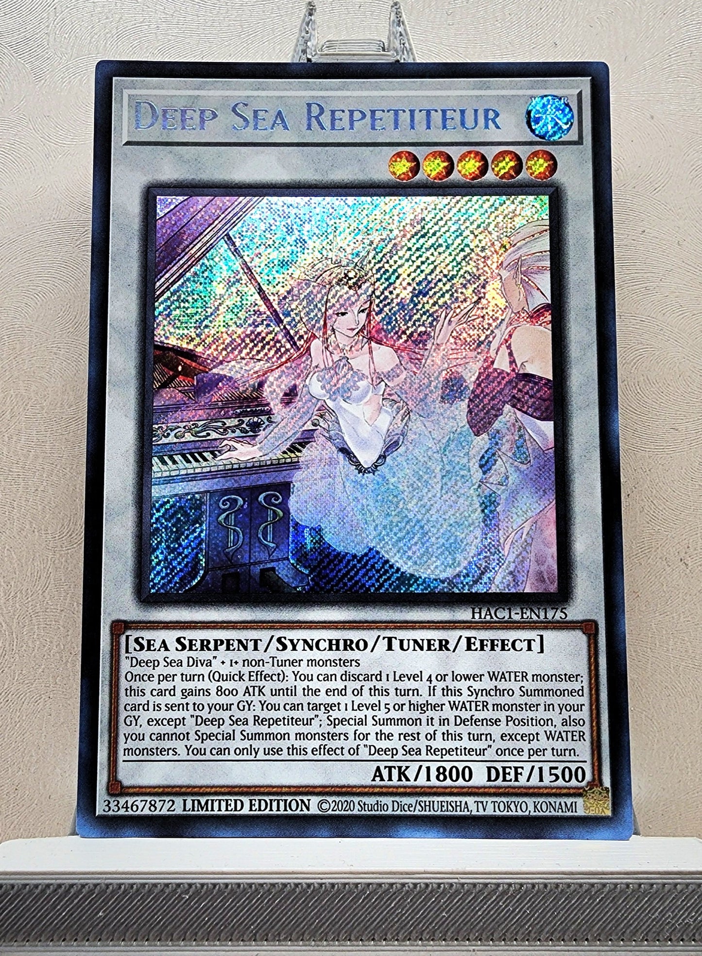 Yugioh! 1x Deep Sea Repetiteur (HAC1 - Secret Rare) Limited Edition