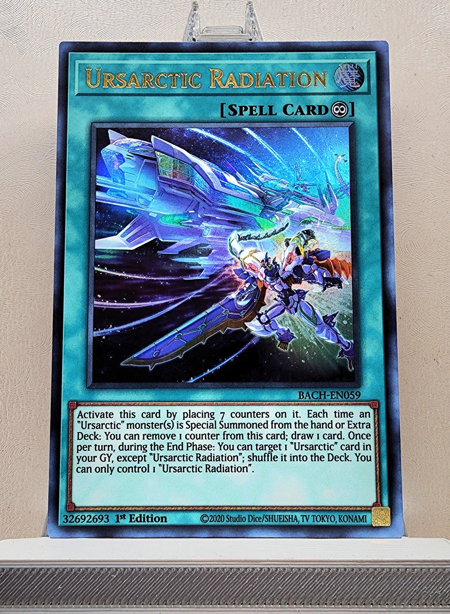 Yugioh! 1x Ursarctic Radiation (BACH - Ultra Rare) 1st Edition