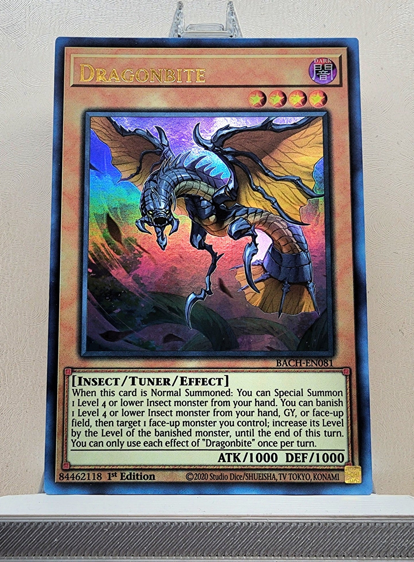 Yugioh! 1x Dragonbite (BACH - Ultra Rare) 1st Edition