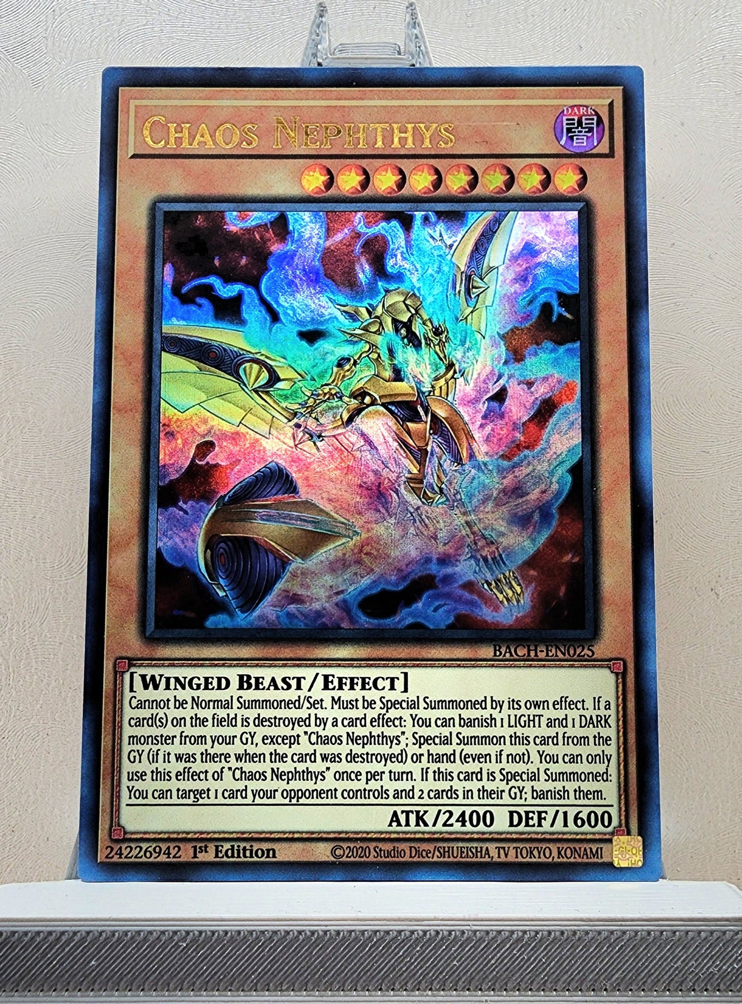 Yugioh! 1x Chaos Nephthys (BACH - Ultra Rare) 1st Edition