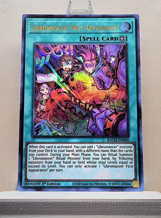 Yugioh! 1x Libromancer First Appearance (BACH - Ultra Rare) 1st Edition