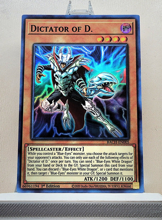 Yugioh! 1x Dictator of D (BACH - Super Rare) 1st Edition